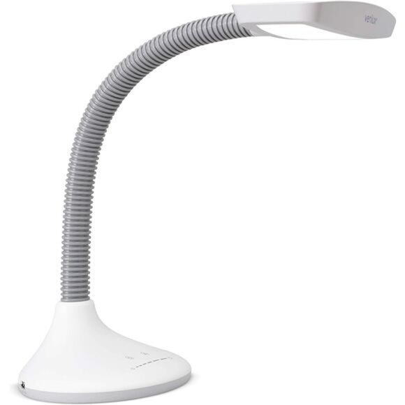 SmartLight Full Spectrum LED Desk Lamp with Adjustable Brightness, Flexible
